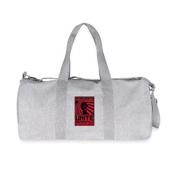 Introverts Unite! (Separately in your own home) - Recycled Canvas Sports Bag by Stanley/Stella - heather grey - Front