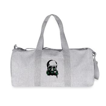 crâne + masque - Sac de sport en toile recyclée Stanley/Stella - gris chiné - Devant