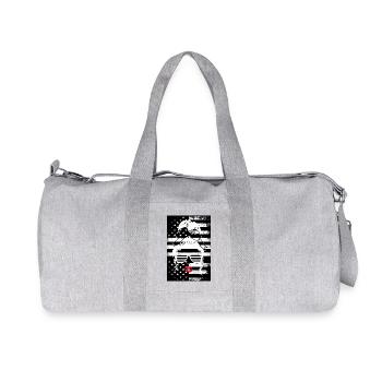 Mrs. Kussmund American Flag Poster - Recycled Canvas Sports Bag by Stanley/Stella - heather grey - Front