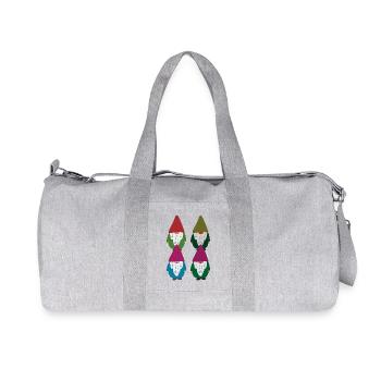 gartenzwerge Viererkette - Recycelte Canvas-Sporttasche von Stanley/Stella - Grau meliert - Vorne