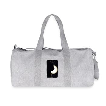 Chat de lune - Sac de sport en toile recyclée Stanley/Stella - gris chiné - Devant
