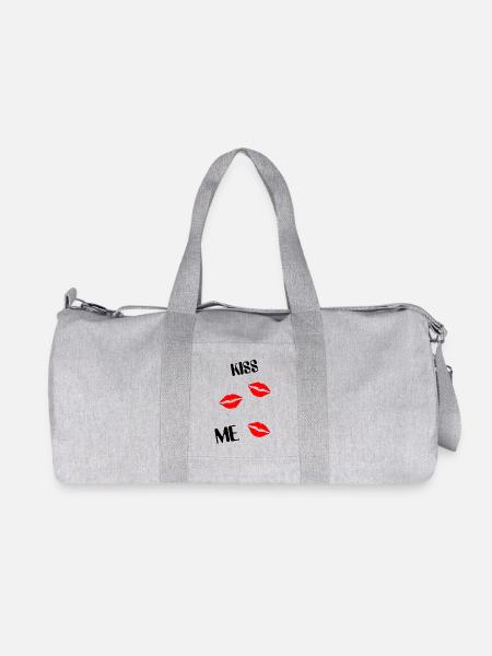 kiss me kiss kiss kisses - Recycled Canvas Sports Bag by Stanley/Stella - heather grey