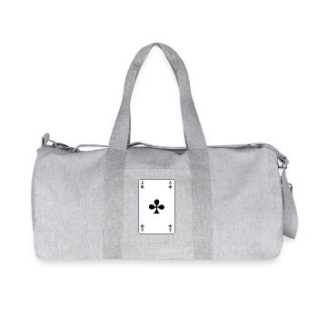 Carte à jouer As de Trèfle - Sac de sport en toile recyclée Stanley/Stella - gris chiné - Devant