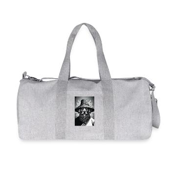 Le chien vigilant - Sac de sport en toile recyclée Stanley/Stella - gris chiné - Devant