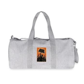 Power to the People – Literally - Recycelte Canvas-Sporttasche von Stanley/Stella - Grau meliert - Vorne