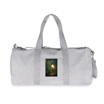 Plante futuriste - Sac de sport en toile recyclée Stanley/Stella - gris chiné - Devant