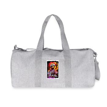 Poupée monstre vintage colorée - Sac de sport en toile recyclée Stanley/Stella - gris chiné - Devant