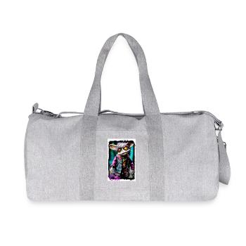 Poupée créature individuelle aux yeux brillants - Sac de sport en toile recyclée Stanley/Stella - gris chiné - Devant