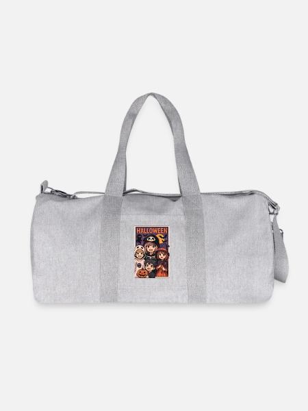 Halloween - Trick or Treat Kids - Recycled Canvas Sports Bag by Stanley/Stella - heather grey