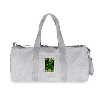 Alien Gym T-Shirt – Lift Long and Prosper  - Recycled Canvas Sports Bag by Stanley/Stella - heather grey - Front