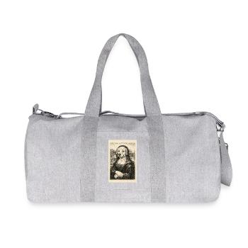 Figurine de chien dans le style artistique classique - Sac de sport en toile recyclée Stanley/Stella - gris chiné - Devant