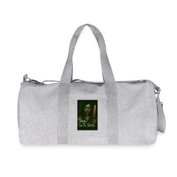 Jeff le tueur chut... Aller au Couteau Sleep Art Dark - Sac de sport en toile recyclée Stanley/Stella - gris chiné - Devant