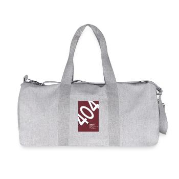 Error 404 Motivation Not Found - Recycelte Canvas-Sporttasche von Stanley/Stella - Grau meliert - Vorne