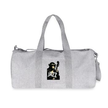 Jazz Monkey Noir Tee - Recycled Canvas Sports Bag by Stanley/Stella - heather grey - Front