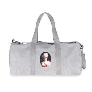 Greek Glitch - Recycled Canvas Sports Bag by Stanley/Stella - heather grey - Front