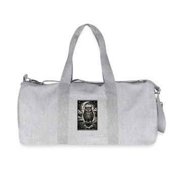 mystical owl - Recycled Canvas Sports Bag by Stanley/Stella - heather grey - Front
