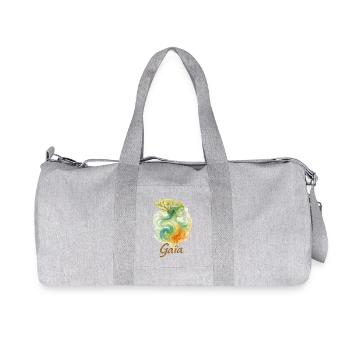 Gaia – Mutter Natur – Baum des Lebens - Recycelte Canvas-Sporttasche von Stanley/Stella - Grau meliert - Vorne