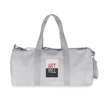 ART Reflection Minimalist Concept Poster - Recycled Canvas Sports Bag by Stanley/Stella - heather grey - Front