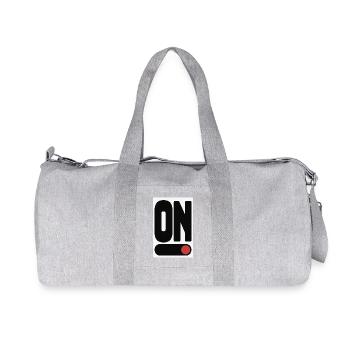 ON Statement Poster Minimal Design - Recycled Canvas Sports Bag by Stanley/Stella - heather grey - Front
