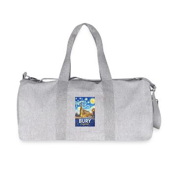 Bury England Starry Night Style - Recycled Canvas Sports Bag by Stanley/Stella - heather grey - Front