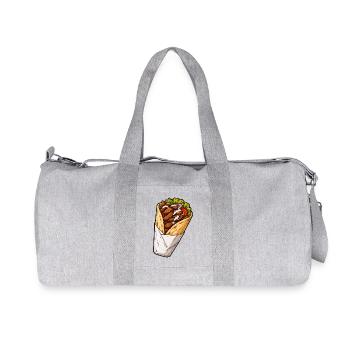Wrap de burrito au poulet croustillant - Sac de sport en toile recyclée Stanley/Stella - gris chiné - Devant