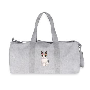 Lapin escargot anglais - Sac de sport en toile recyclée Stanley/Stella - gris chiné - Devant