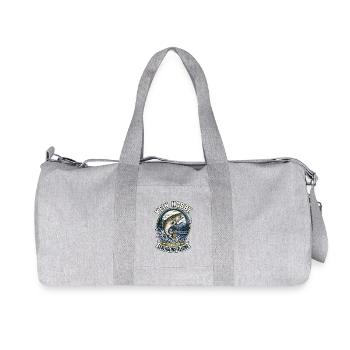 Kein Hobby Lebens Einstellung Fischangeln - Recycelte Canvas-Sporttasche von Stanley/Stella - Grau meliert - Vorne