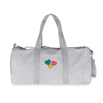 CHRISTMAS. YEAR. ANNIVERSARY. RETIREMENT. FATHER'S DAY - Recycled Canvas Sports Bag by Stanley/Stella - heather grey - Front