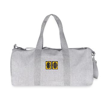 ANNIVERSARY. HAPPY BIRTHDAY. HAPPY BIRTHDAY. - Recycled Canvas Sports Bag by Stanley/Stella - heather grey - Front