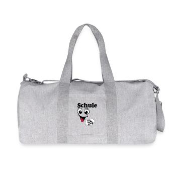 Abschluß , Schule ich habe fertig (25) - Recycelte Canvas-Sporttasche von Stanley/Stella - Grau meliert - Vorne
