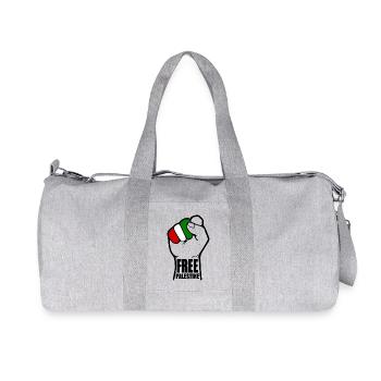 Free palestine - Recycelte Canvas-Sporttasche von Stanley/Stella - Grau meliert - Vorne