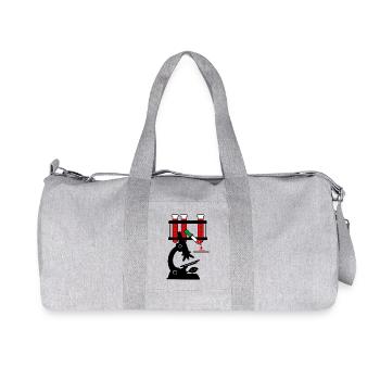Microschoop de don de sang - Sac de sport en toile recyclée Stanley/Stella - gris chiné - Devant