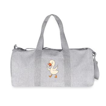 Tanzendes Schwanenküken - Recycelte Canvas-Sporttasche von Stanley/Stella - Grau meliert - Vorne