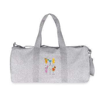 Sommer-Drinks - Recycelte Canvas-Sporttasche von Stanley/Stella - Grau meliert - Vorne