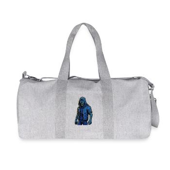 Urban Decay – Futur guerrier zombie - Sac de sport en toile recyclée Stanley/Stella - gris chiné - Devant