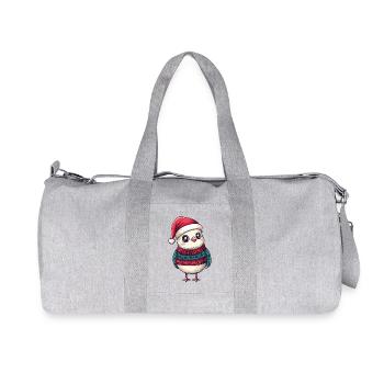 Dove Bird Christmas - Recycled Canvas Sports Bag by Stanley/Stella - heather grey - Front