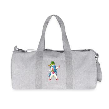 Mardi Gras de la licorne à la rentrée 2026 - Sac de sport en toile recyclée Stanley/Stella - gris chiné - Devant