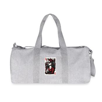 Reine de Cœur Valentine Couples Amour assorti - Sac de sport en toile recyclée Stanley/Stella - gris chiné - Devant