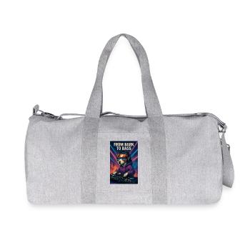 Jack Russell Terrier DJ Turntables Bass Techno - Recycled Canvas Sports Bag by Stanley/Stella - heather grey - Front