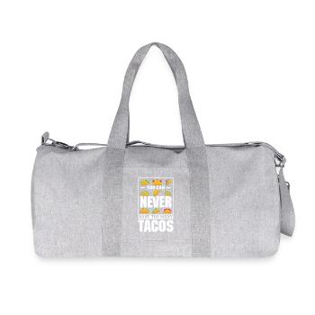On ne peut jamais avoir trop de tacos - Sac de sport en toile recyclée Stanley/Stella - gris chiné - Devant