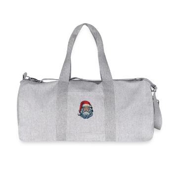 Santa Claus - Recycled Canvas Sports Bag by Stanley/Stella - heather grey - Front