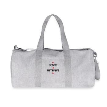 RETRAITE. RETRAITE. RETRAITEE. RETRAITE - Sac de sport en toile recyclée Stanley/Stella - gris chiné - Devant