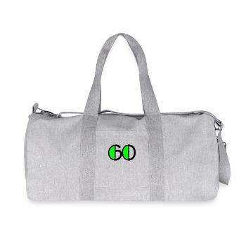 60 YEARS. 60TH ANNIVERSARY. BIRTHDAY 60 YEARS. 60 - Recycled Canvas Sports Bag by Stanley/Stella - heather grey - Front