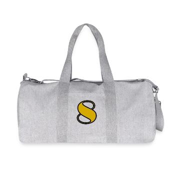 8. 8 YEARS. 8TH ANNIVERSARY. BIRTHDAY 8 YEARS - Recycled Canvas Sports Bag by Stanley/Stella - heather grey - Front
