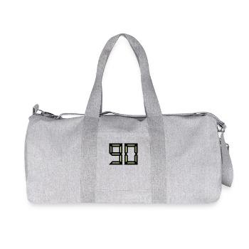 90. HAPPY BIRTHDAY. HAPPY BIRTHDAY - Recycled Canvas Sports Bag by Stanley/Stella - heather grey - Front