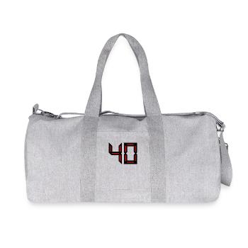 40. 40 YEARS. 40th ANNIVERSARY. BIRTHDAY 40 YEARS. - Recycled Canvas Sports Bag by Stanley/Stella - heather grey - Front