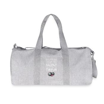 boules pétanque tireur dicton - Sac de sport en toile recyclée Stanley/Stella - gris chiné - Devant