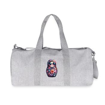 Cadeau de lunettes de soleil Matryoshka Cool - Sac de sport en toile recyclée Stanley/Stella - gris chiné - Devant