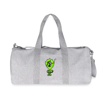 Gott des Geeks - Recycelte Canvas-Sporttasche von Stanley/Stella - Grau meliert - Vorne