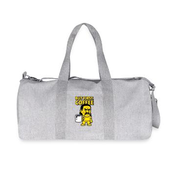 Homme de café - Sac de sport en toile recyclée Stanley/Stella - gris chiné - Devant
